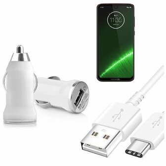 Autolader USB C Motorola Moto G7 Plus