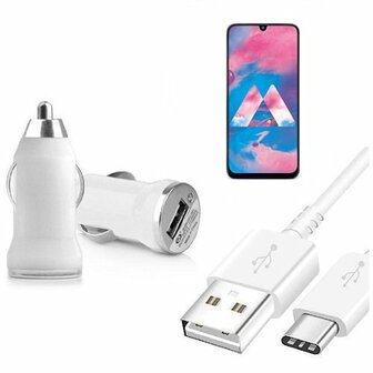 Autolader Samsung M30 USB C