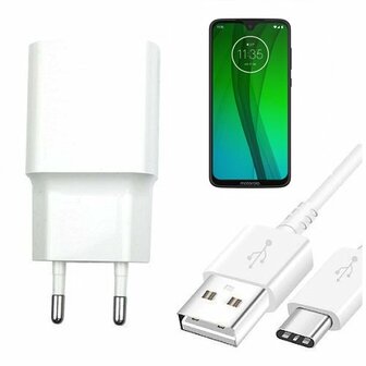 Motorola Moto G7 Oplader Snellader USB C