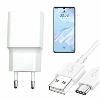 Smart Huawei P30 Oplader Snellader USB C