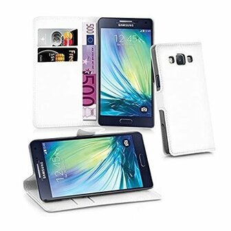 Samsung A5 2015 Hoesje Met Pasjeshouder Bookcase Wit