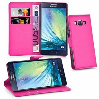 Samsung A5 2015 Hoesje Met Pasjeshouder Bookcase Roze