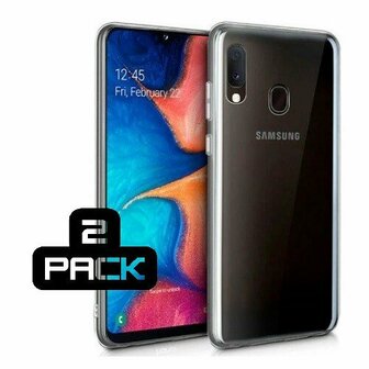 Samsung A20e Hoesje Siliconen TPU Transparant 2x