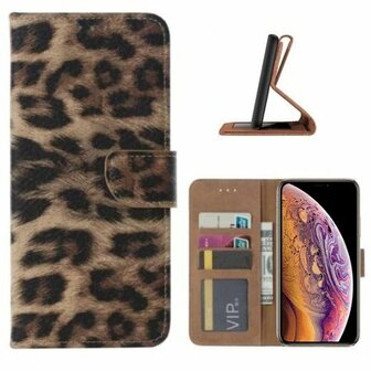 iPhone XS Hoesje Met Pasjeshouder Bookcase Luipaard