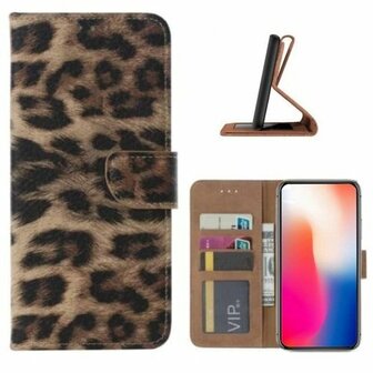 iPhone 12 Hoesje Met Pasjeshouder Bookcase Luipaard