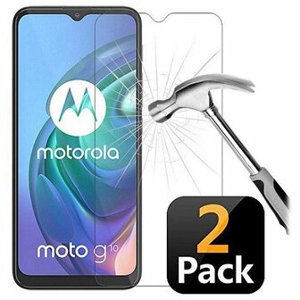Motorola Moto G10 Screenprotector Beschermglas 2x