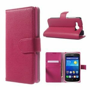 Huawei Y540 Hoesje Met Pasjeshouder Bookcase Roze