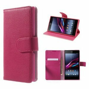 Sony Xperia Z4 Hoesje Met Pasjeshouder Bookcase Roze
