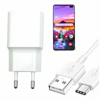 Smart Samsung S10 Oplader Snellader USB C