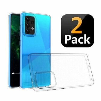 Oppo Reno 5 5G Hoesje Siliconen TPU Transparant 2x