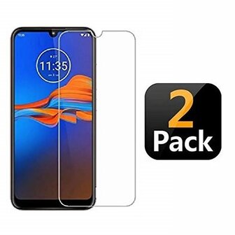 Motorola Moto E6 Screenprotector Beschermglas 2x