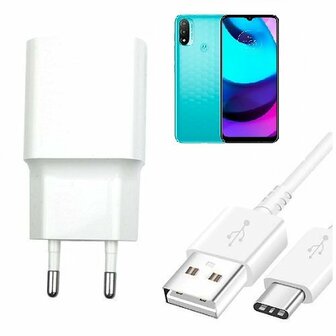 Motorola Moto E20 Oplader Snellader 25W USB C