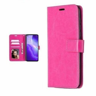 Oppo Reno5 5G Hoesje Met Pasjeshouder Bookcase Roze