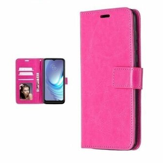 Motorola Moto G50 Hoesje Met Pasjeshouder Bookcase Roze