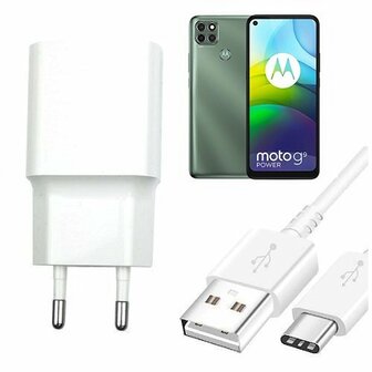 Motorola G9 Power Oplader Snellader 25W USB C