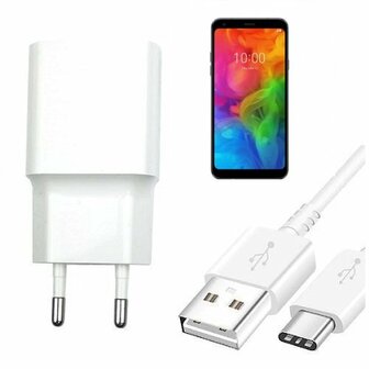 LG Q7 Oplader Snellader USB C