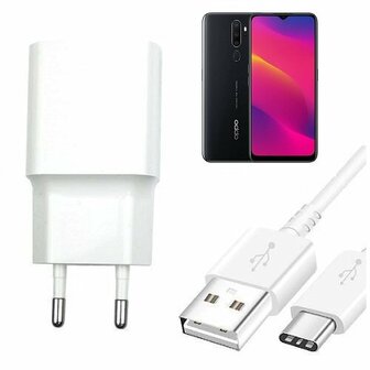 Oppo A5 2020 Oplader Snellader USB C