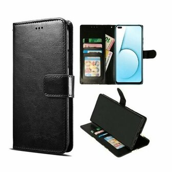 Realme X50 5G Hoesje Met Pasjeshouder Bookcase Zwart