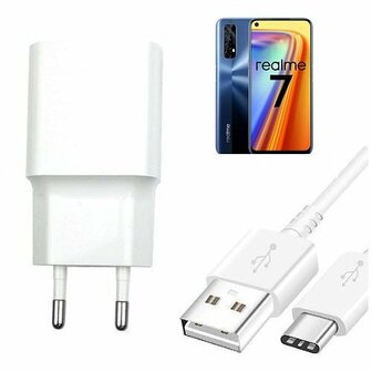 Realme 7 Oplader Snellader USB C