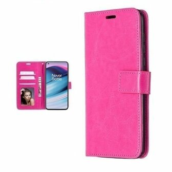 OnePlus Nord CE Hoesje Met Pasjeshouder Bookcase Roze