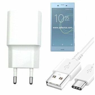Sony Xperia XZs Oplader Snellader USB C