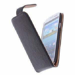 Samsung S3 Flip Case Hoesje Zwart