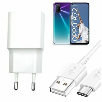 Smart Oppo A72 Oplader Snellader USB C