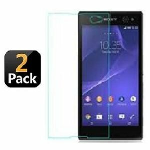 Sony Xperia C3 Screenprotector Beschermglas 2x