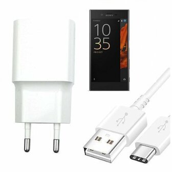 Sony Xperia XZ Oplader Snellader USB C