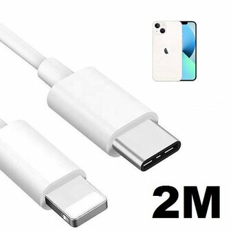 iPhone 13 Oplaadkabel USB C Lightning 2 Meter