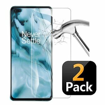 OnePlus Nord Screenprotector Beschermglas 2x