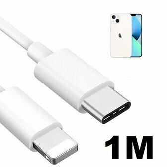 iPhone 13 Oplaadkabel USB C Lightning 1 Meter