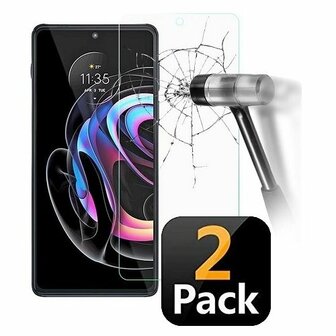 Motorola Edge 20 Pro Screenprotector Beschermglas 2x