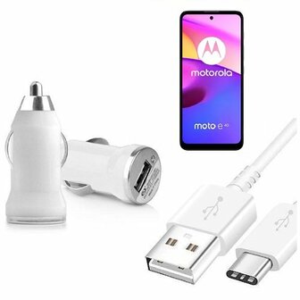 Autolader Motorola Moto E40 USB C