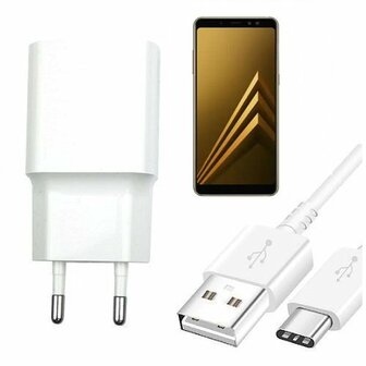 Smart Samsung A8 2018 Oplader Snellader USB C