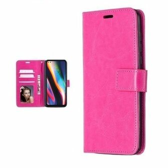 Motorola G 5G Plus Hoesje Met Pasjeshouder Bookcase Roze