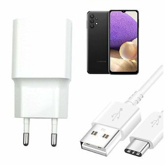 Smart Samsung A32 4G Oplader Snellader USB C