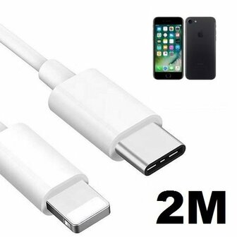 iPhone 7 Oplaadkabel USB C Lightning 2 Meter