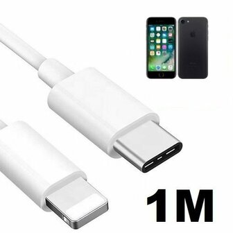 iPhone 7 Oplaadkabel USB C Lightning 1 Meter