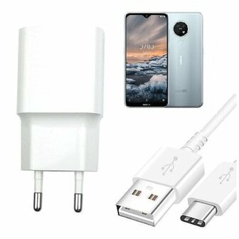 Nokia 7.2 Oplader Snellader USB C