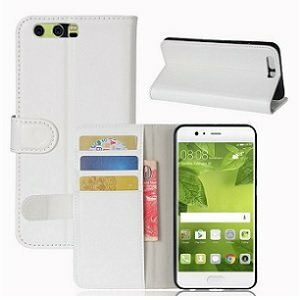 Huawei P10 Hoesje Met Pasjeshouder Bookcase Wit