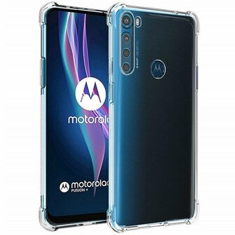 Motorola One Fusion Plus Hoesje Shockproof Transparant