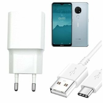 Smart Nokia 6.2 Oplader Snellader USB C