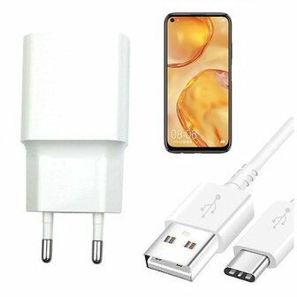 Huawei P40 Lite Oplader Snellader USB C