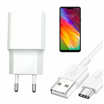 LG G7 Fit  Oplader Snellader USB C