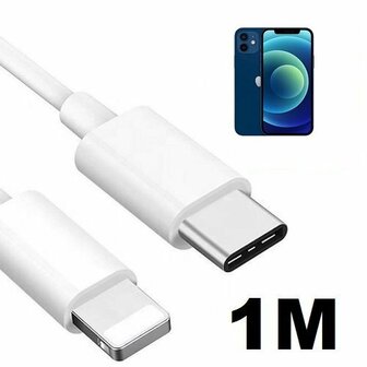 iPhone 12 Oplaadkabel USB C Lightning 1 Meter