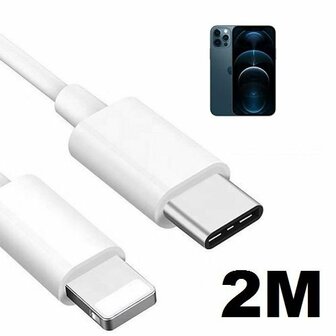 iPhone 12 Pro Oplaadkabel USB C Lightning 2 Meter