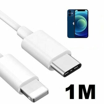 iPhone 12 Mini Oplaadkabel USB C Lightning 1 Meter