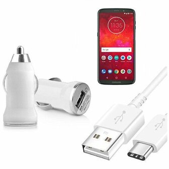 Autolader USB C Motorola Moto Z3 Play