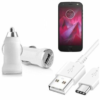 Autolader USB C Motorola Moto Z2 Play